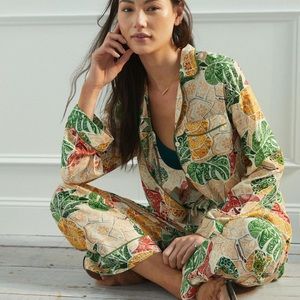 New Anthropologie Farm Rio Colada Pajama Set Size Small
